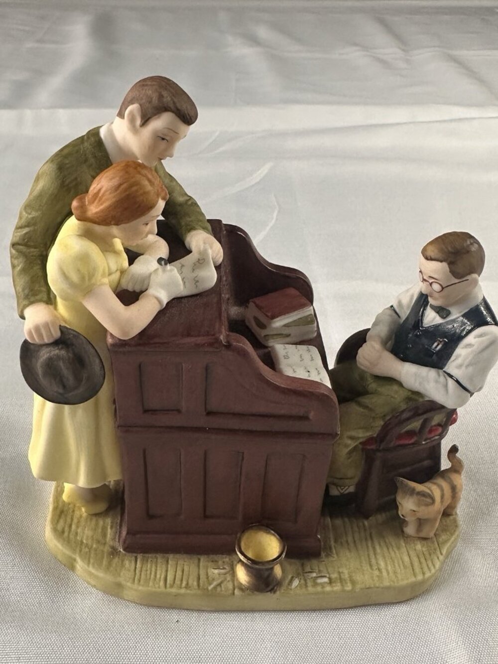 Norman Rockwell The Marriage License Figurine 1955 Saturday Evening Post